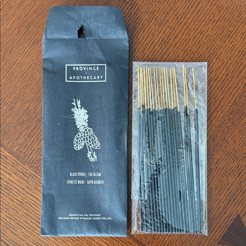 19pc Province Apothecary Black Incense Sticks